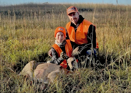 Bronc Snider, first deer, with father in Rogers County, Nov. 2023. Submitted to The Tailgate.