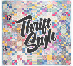Patchwork quilt Thrift style logo