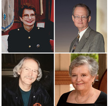 2022 Historians Hall of Fame awardees, Dr. Bob L. Blackburn, Dr. Davis Joyce, Justice Yvonne Kauger, Dr. Theda Perdue