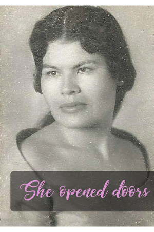 Anita Martinez, portrait as a young woman