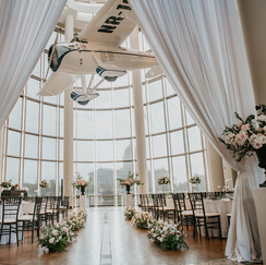 Photo of Devon Hall decorated for a wedding
