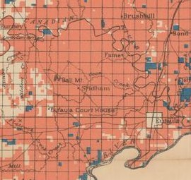 Map detail of Muskogee oil allotments