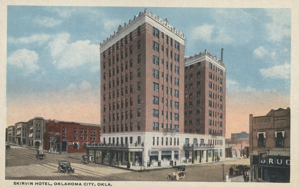 Skirvin Hotel Oklahoma City postcard image, c. 1918