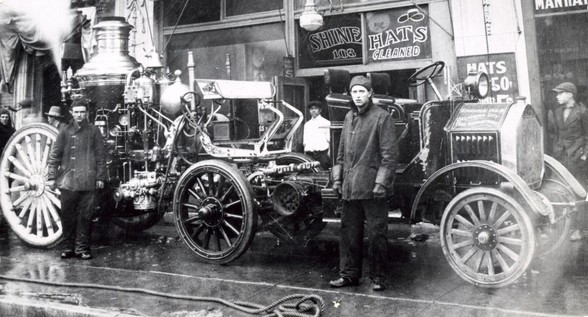Oklahoma City Steam Pump Truck, c. 1910