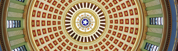 Capitol Museum ceiling detail of dome