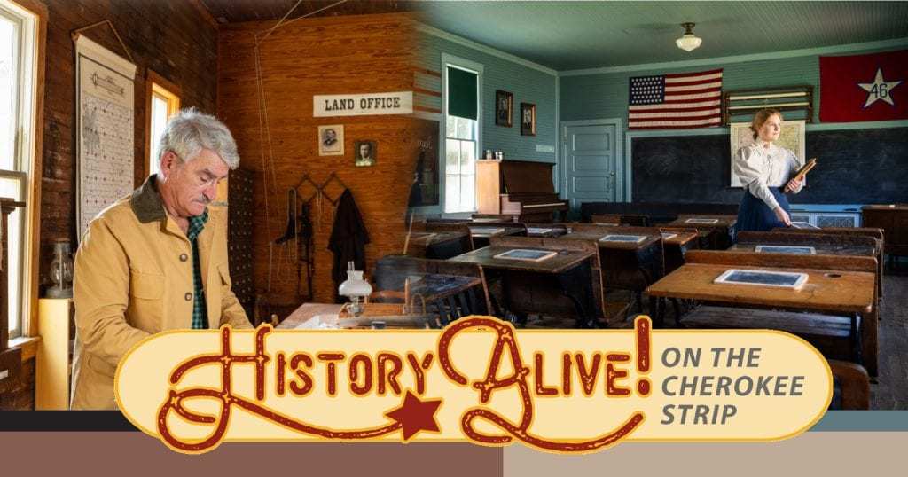 The Historic land office and one-room schoolhouse at Cherokee Strip Regional Heritage Center