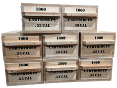 A stack of wooden ammo crates with 3 levels