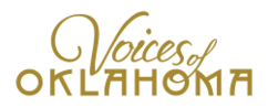 Voices of Oklahoma gold logo