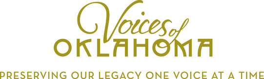 Banner reads Voices of Oklahoma, preserving our legacy one voice at a time