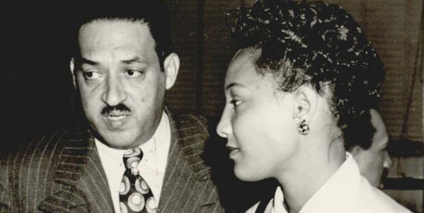 Thurgood Marshall and Ada Lois Sipuel Fisher, c. 1948