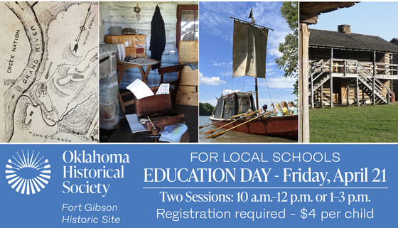 An advertisement for Fort Gibson Education Day