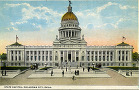 a postcard depicting the Oklahoma Capitol building