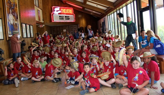 Wild West Kids Campers and Tad Jones at the WRMM
