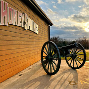 Honey Springs Battlefield cannon plaza. Oklahoma Historical Society
