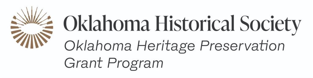 The Oklahoma Historical Society logo, and the words Oklahoma Heritage Preservation Grant Program