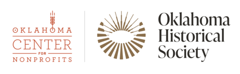 The Oklahoma Center for Nonprofits logo and the Oklahoma Historical Society logo