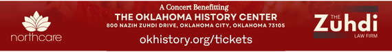 The northcare logo, the Zuhdi law firm logo and the ticket link for the Oklahoma History Center Museum store: okhistory.org/tickets