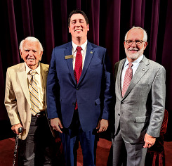 OHS Executive Director Trait Thompson, former Governors George Nigh and Brad Henry