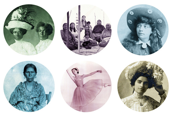 10 images of Oklahoma Women for a feature on Women's History Month including Drusilla Dunjee, Kate Barnard, Maria Tallchief and others