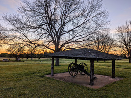 Fort Towson at sunrise. Staff Photo by Trait Thompson, April 2024