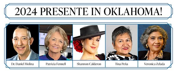 Dr. Daniel Monlina, Patricia Fennell, Shannon Calderon, Tina Pena, Veronica Zelada and Tuesday, September 24 at 11 2024 Presente in Oklahoma!