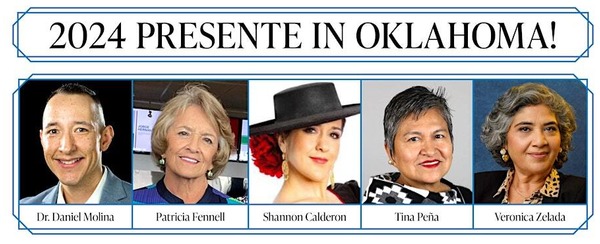 Dr. Daniel Monlina, Patricia Fennell, Shannon Calderon, Tina Pena, Veronica Zelada and Tuesday, September 24 at 11 2024 Presente in Oklahoma!