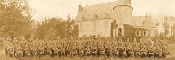 Company E, 142nd Infantry, 36th Division in France  (21336, OHS Photograph Collection)