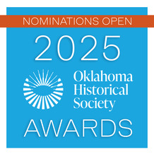 A blue square design with an orange banner stating "Nominations Open" and the words "2025 OHS Awards"