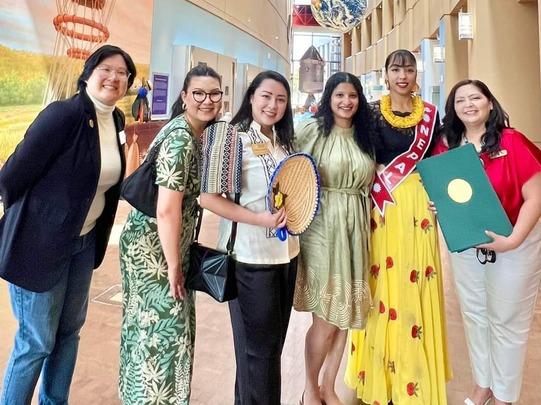A group of guest from Nepal at the Oklahoma History Center