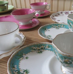 Vintage snack set trays