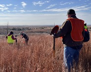 Surveyors at the Battle of Turkey Creek site