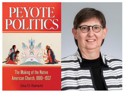 Peyote Politics bookcover and the author