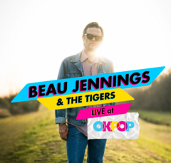 Beau Jennings Concert banner depicting the artist