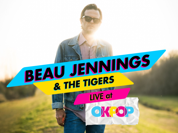 Beau Jennings Concert banner depicting the artist