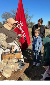 A collage of reenactors demonstrating and sharing the history of the Civil War battle of Honey Springs