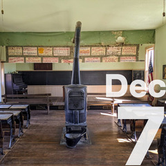 The Rose Hill one-room schoolhouse at the Cherokee Strip Museum in Perry.