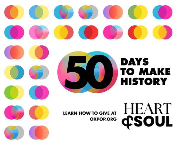 50 Days to Make History. An ad campaign with the Heart & Soul campaign countdown.