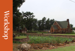 A Tudor-style home built with flagstones