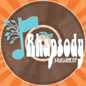 The Rhapsody Project, graphic depicts an illustration of a vintage album with a musical note