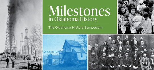 Oil Wells, an territorial pharmacy, a group of Native Americans and doctors, and a "Sequoyah" map of eastern Oklahoma