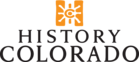 A sunburst with a C symbol at its center and the words History Colorado below.