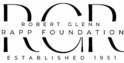 Large lettering 'R G R' representing the Robert Glenn Rapp Foundation.