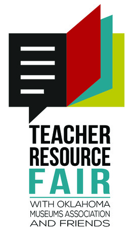 An open book and the words "Teacher Resource Fair"