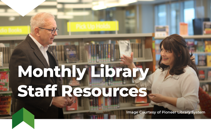 ODL Monthly Library Staff Trainings Header