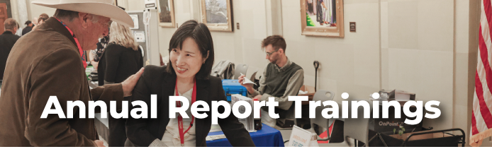 Annual. Report Trainings header - June 26
