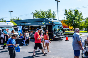 RAPID bus at touch-a-truck event