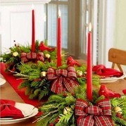 holiday green centerpiece