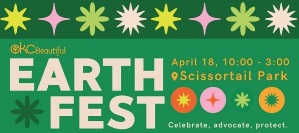 Earth Fest banner and info