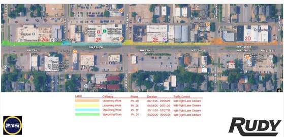 NW 23rd Streetscape Phased Map - May 2026
