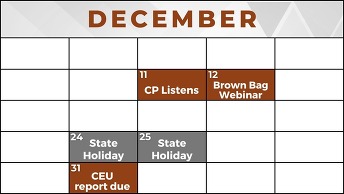 December calendar of events